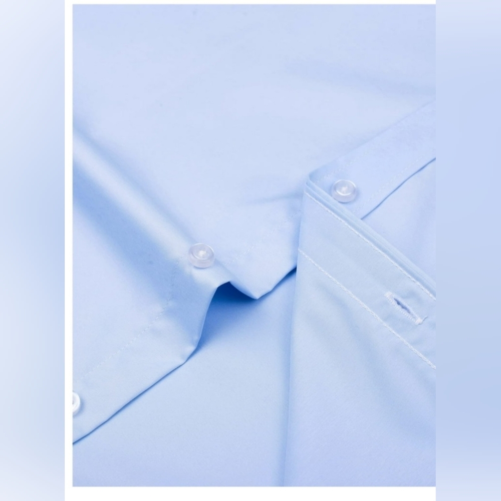 Alimens & Gentle Men's Dress Shirt Long Sleeve Wrinkle-Free Stretch Shirt - Picture 2 of 12